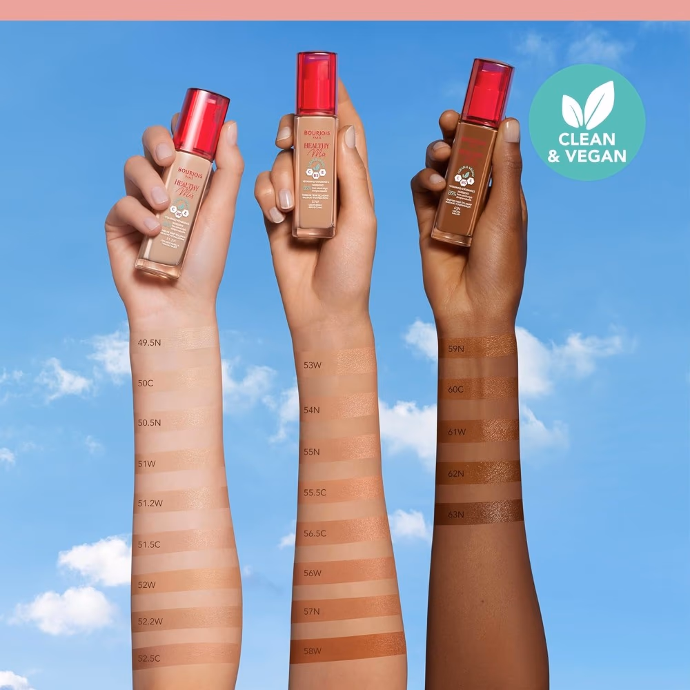 Bourjois Healthy Mix Foundation 50C Rose Ivory 30ml 5