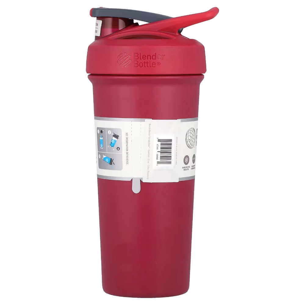 Blender Bottle Strada Steel Raspberry 25oz 1