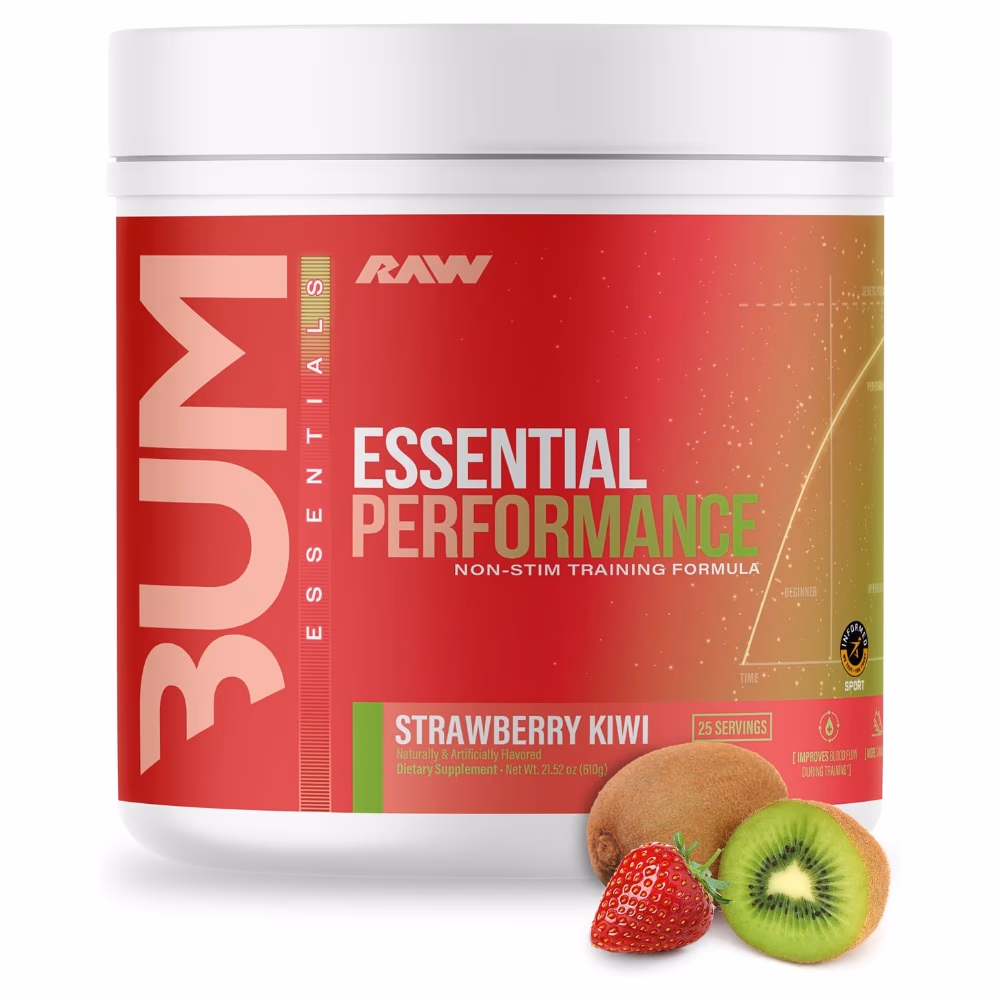Raw Bum Essential Performance Pre-Workout Strawberry Kiwi 610GM 1