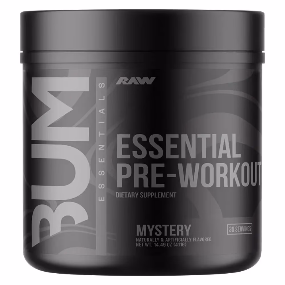 Raw Bum Essential Pre Workout Mystery Flavor 405g
