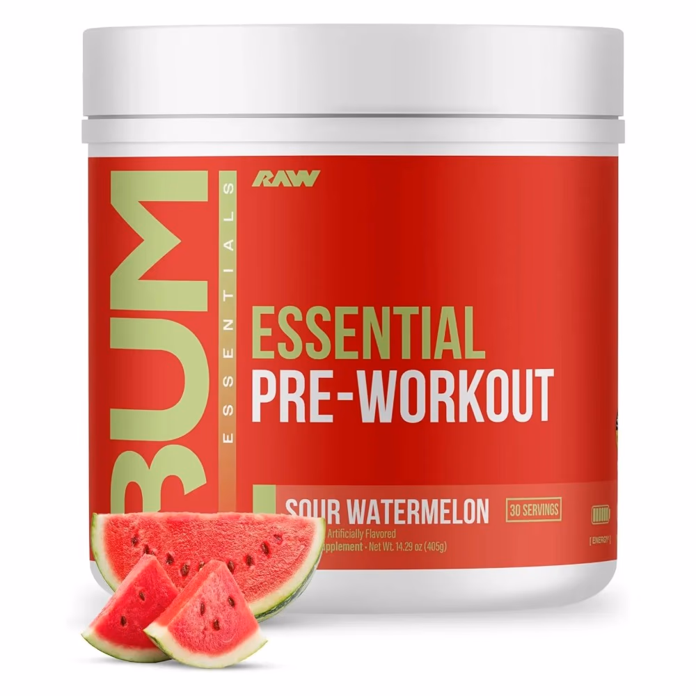 Raw Bum Essential Pre Workout Watermelon 405g 1