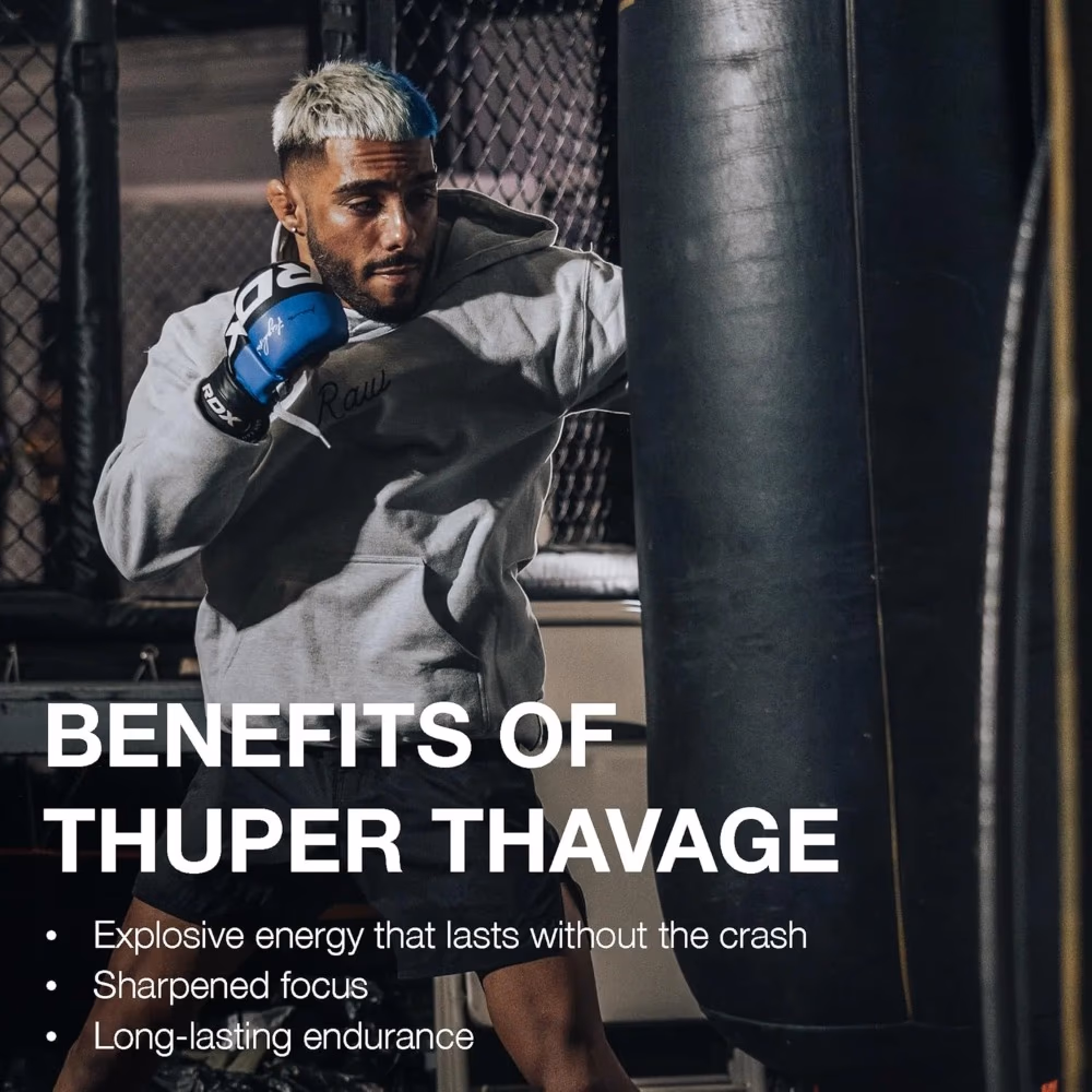 Raw Bum Thuper Thavage Pre Workout White Cherry 628g 2