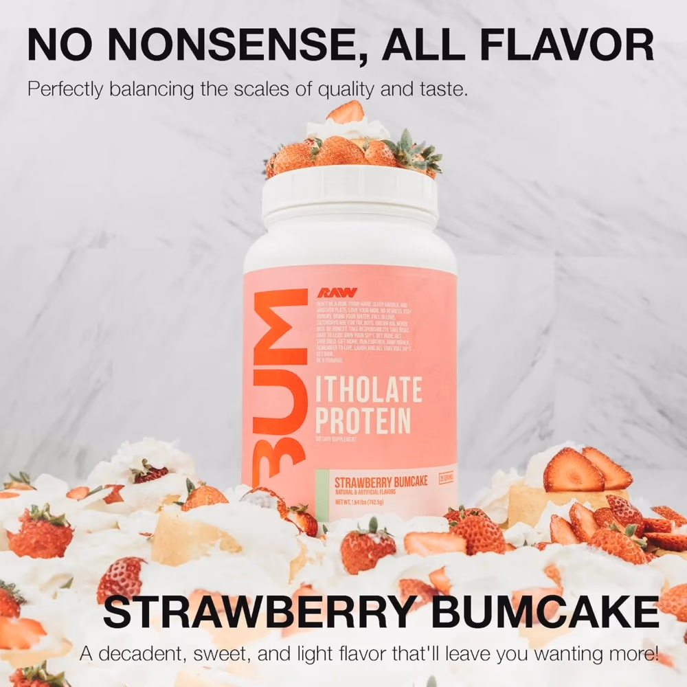 RAW Bum Itholate Protein  Strawberry Bumcake - 742g 4