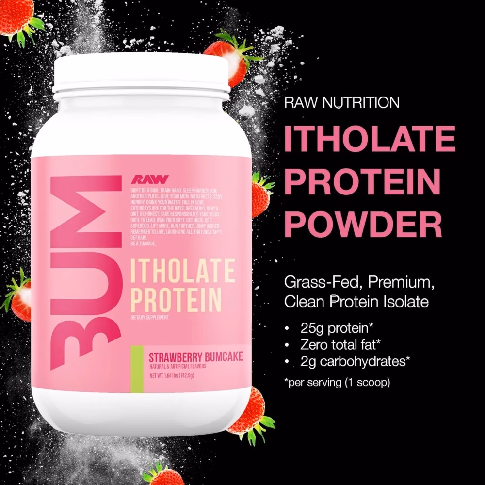 RAW Bum Itholate Protein  Strawberry Bumcake - 742g 5