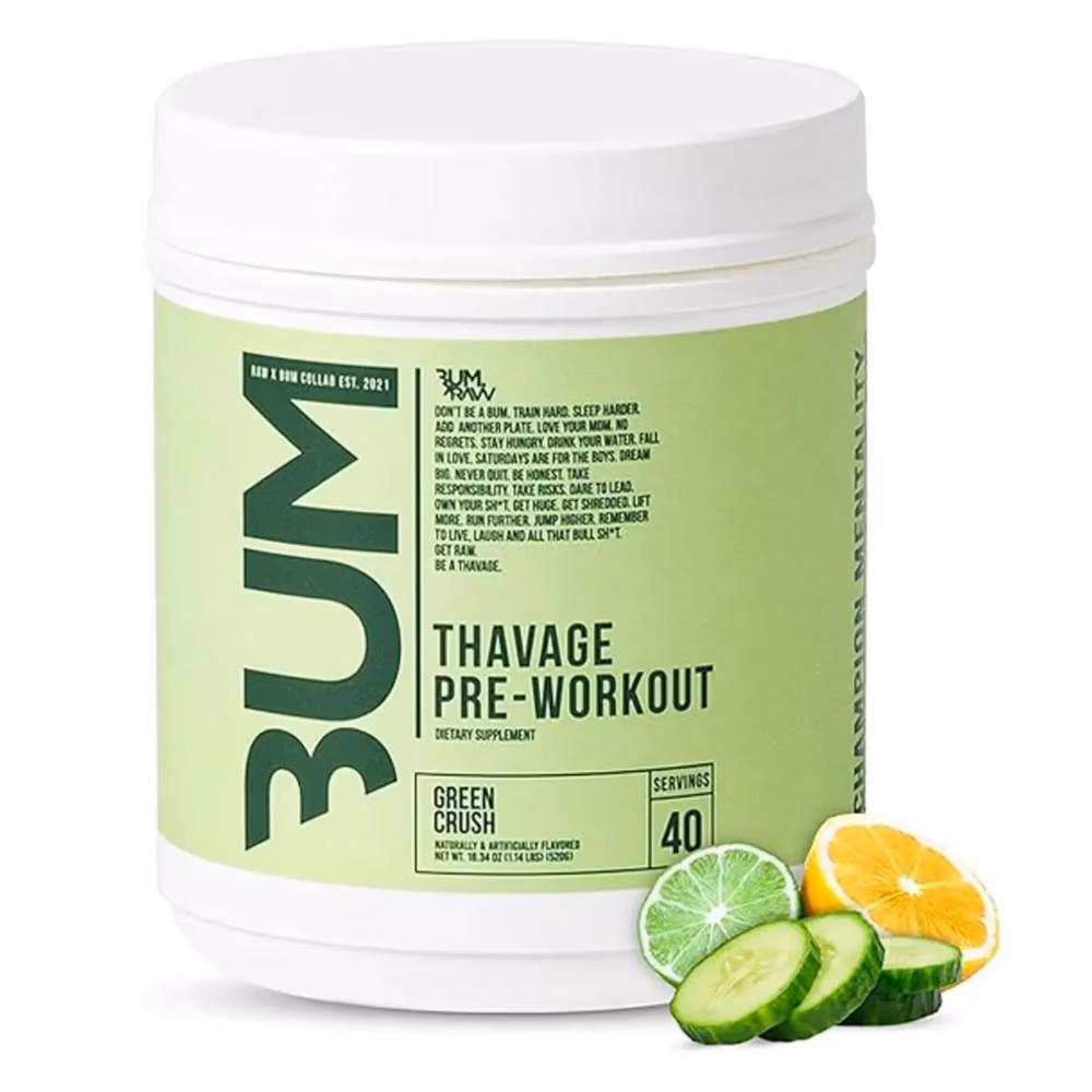 Raw Cbum Thavage Pre Work Out Green Crush 520Gm