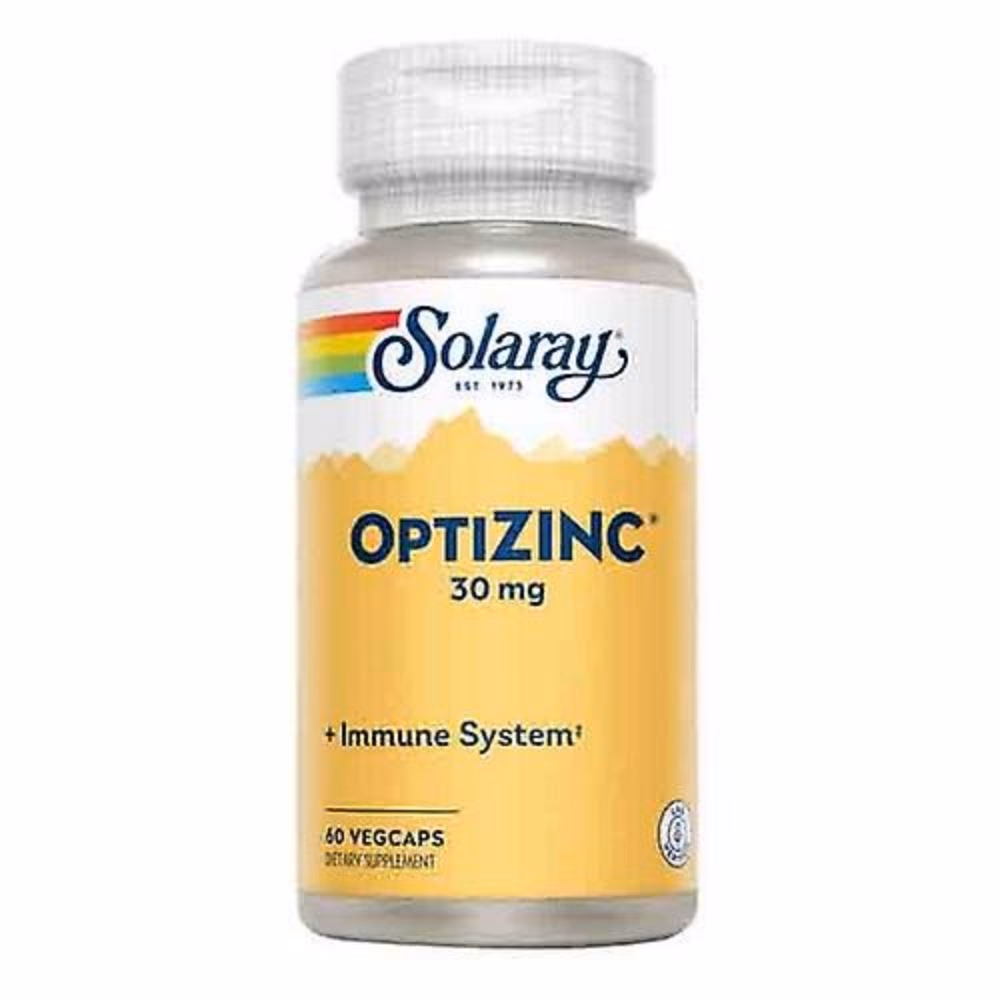 Solaray OptiZinc 30mg - 60 Veg Capsules