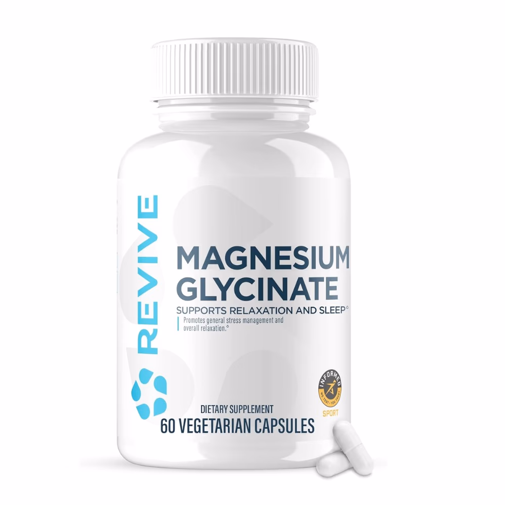 Revive Magnesium Glycinate 120 Capsules - Chelated Magnesium Supplement 1