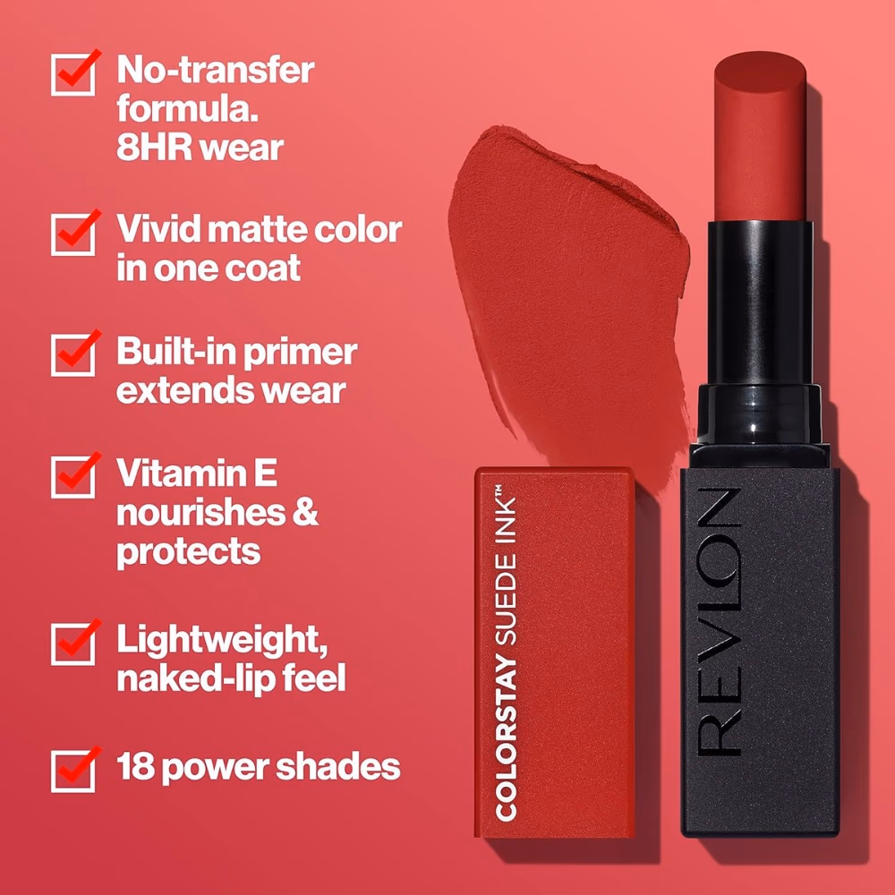 Revlon ColorStay Suede Ink Lipstick 009 In Charge 5