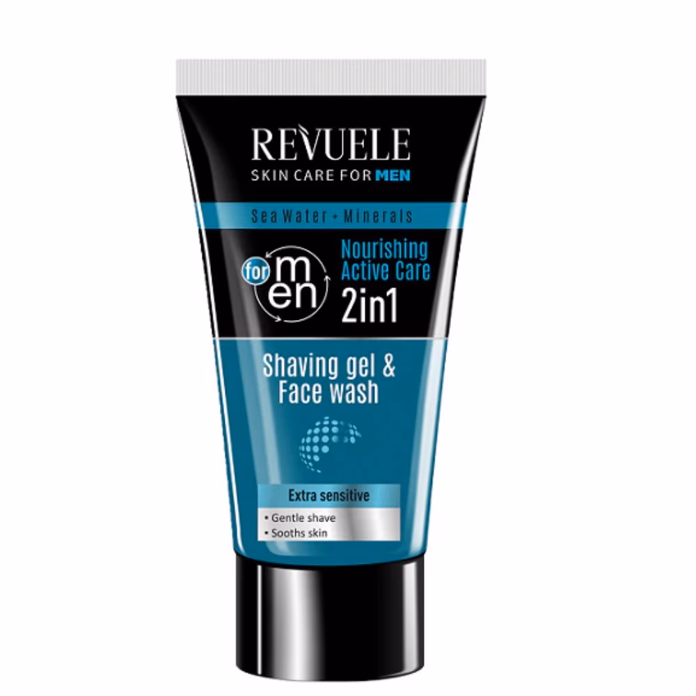 Revuele 2-in-1 Seawater Mineral Shave Gel & Face Wash 180ml 1