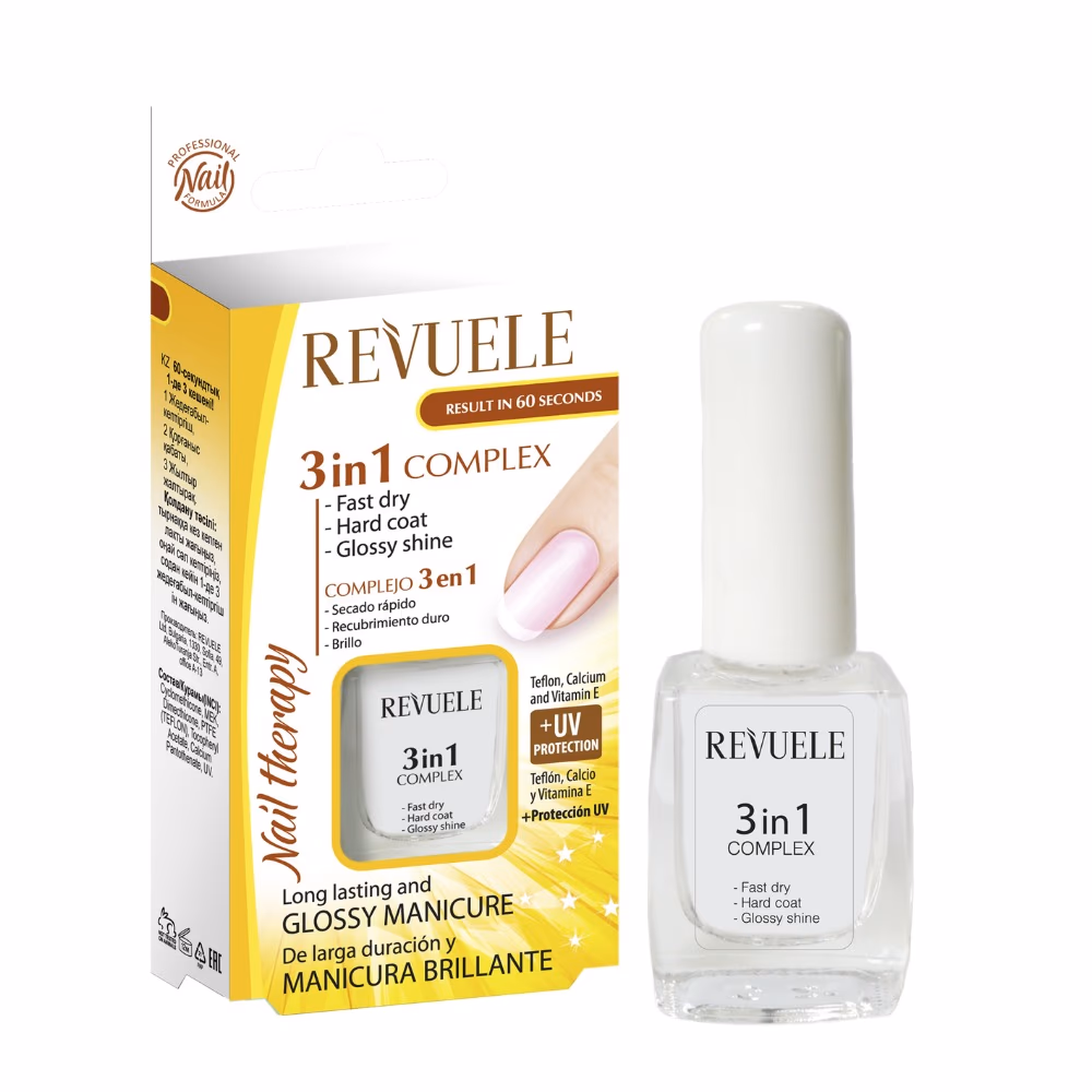 Revuele 3-in-1 Complex + UV Glossy Manicure 10ml 1