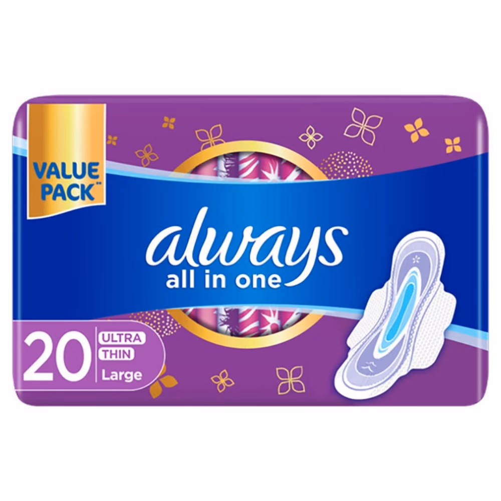 Always All in One Ultra Thin Pads Large 20s