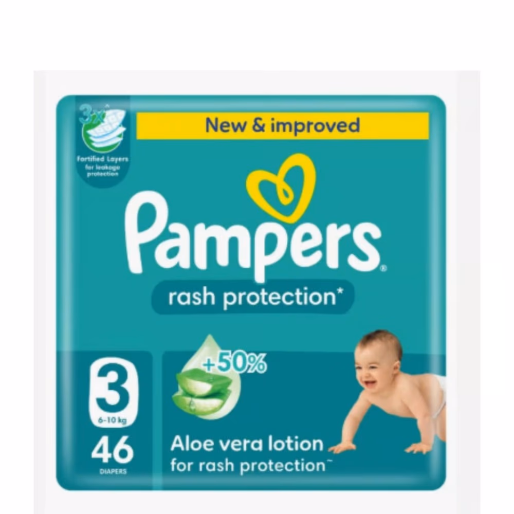 Pampers 3 Rash Protection Aloe 46s 1