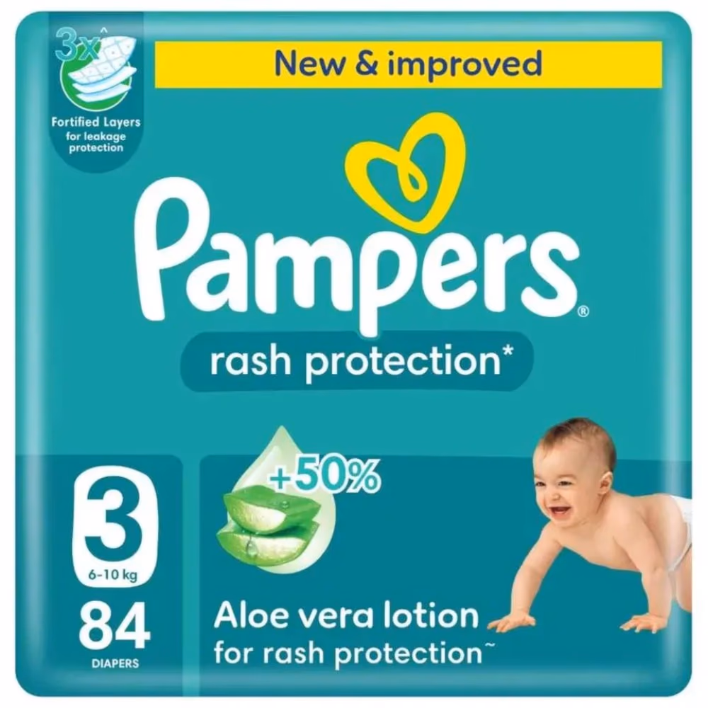 Pampers 3 Rash Protection Aloe 84s 1
