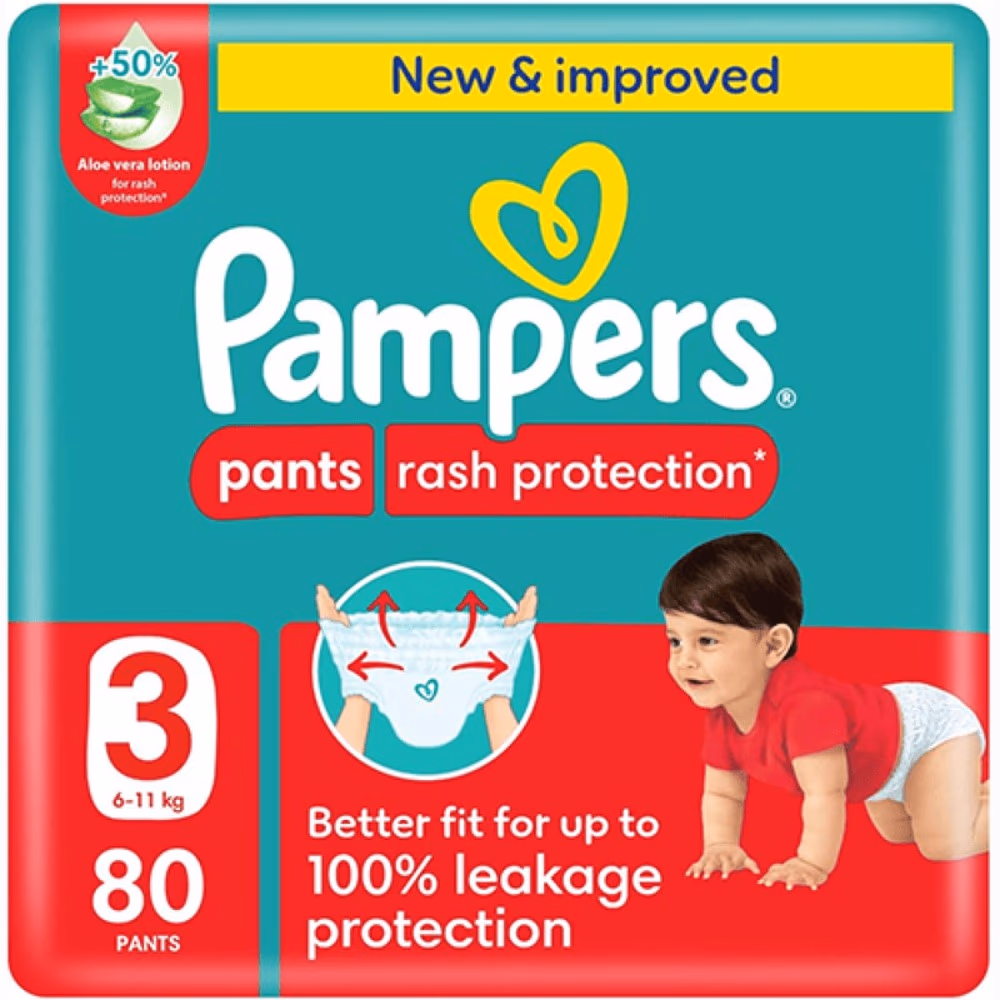 Pampers 3 Rash Protection Pants 80s