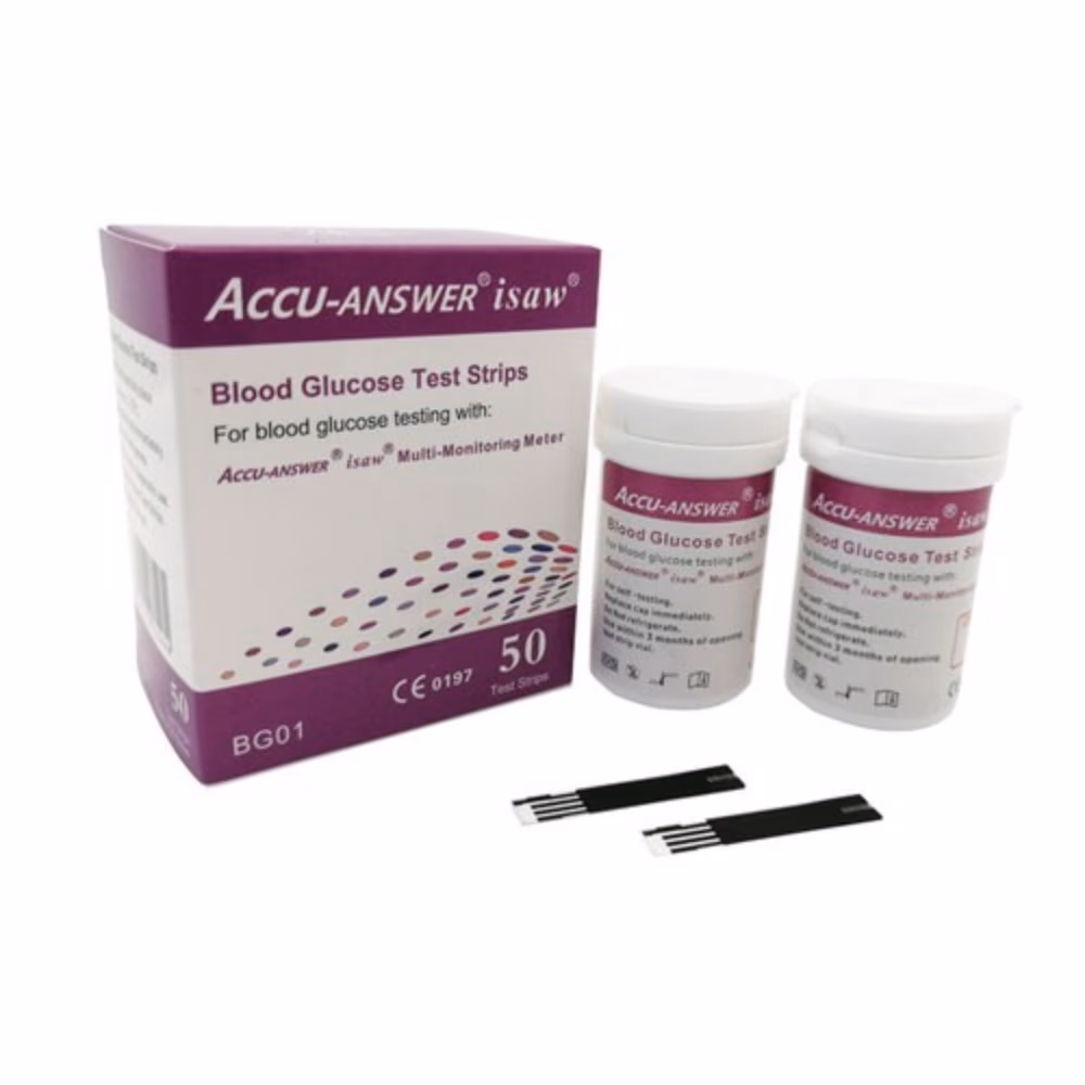 Accu-Answer iSaw Glucose Test Strips 50s 1