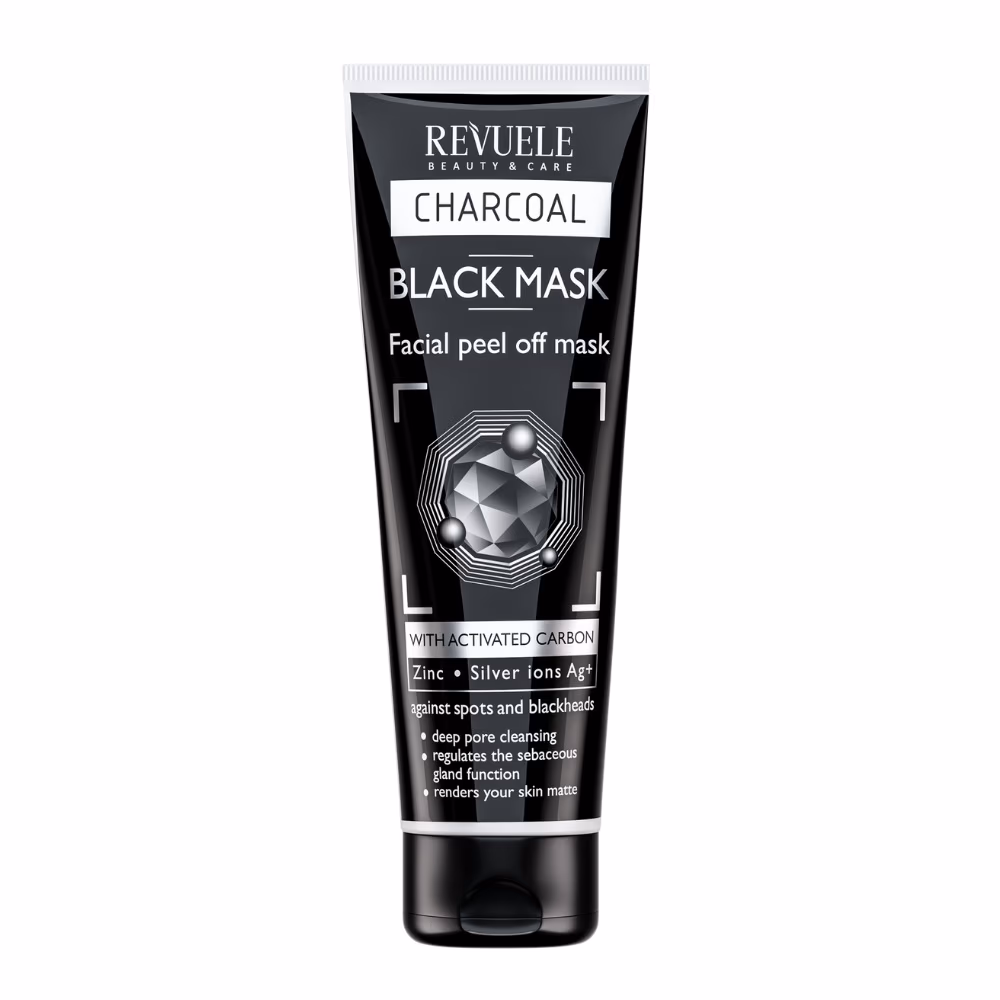 Revuele Charcoal Facial Peel-Off Black Mask 80ml