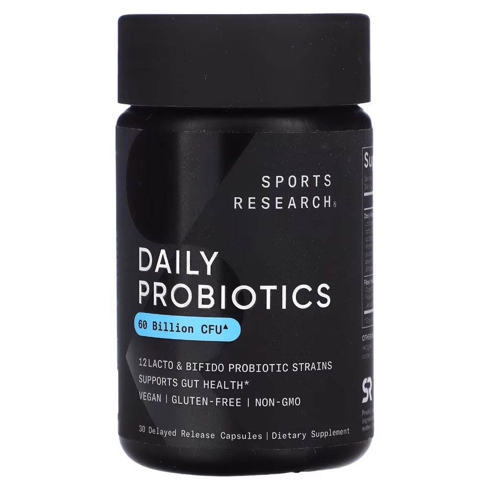 Sports Research Daily Probiotics 60B 30 Veg Caps 1