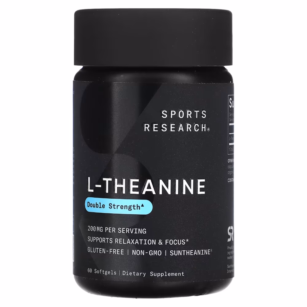 Sports Research L-Theanine 200mg 60 Softgels 1