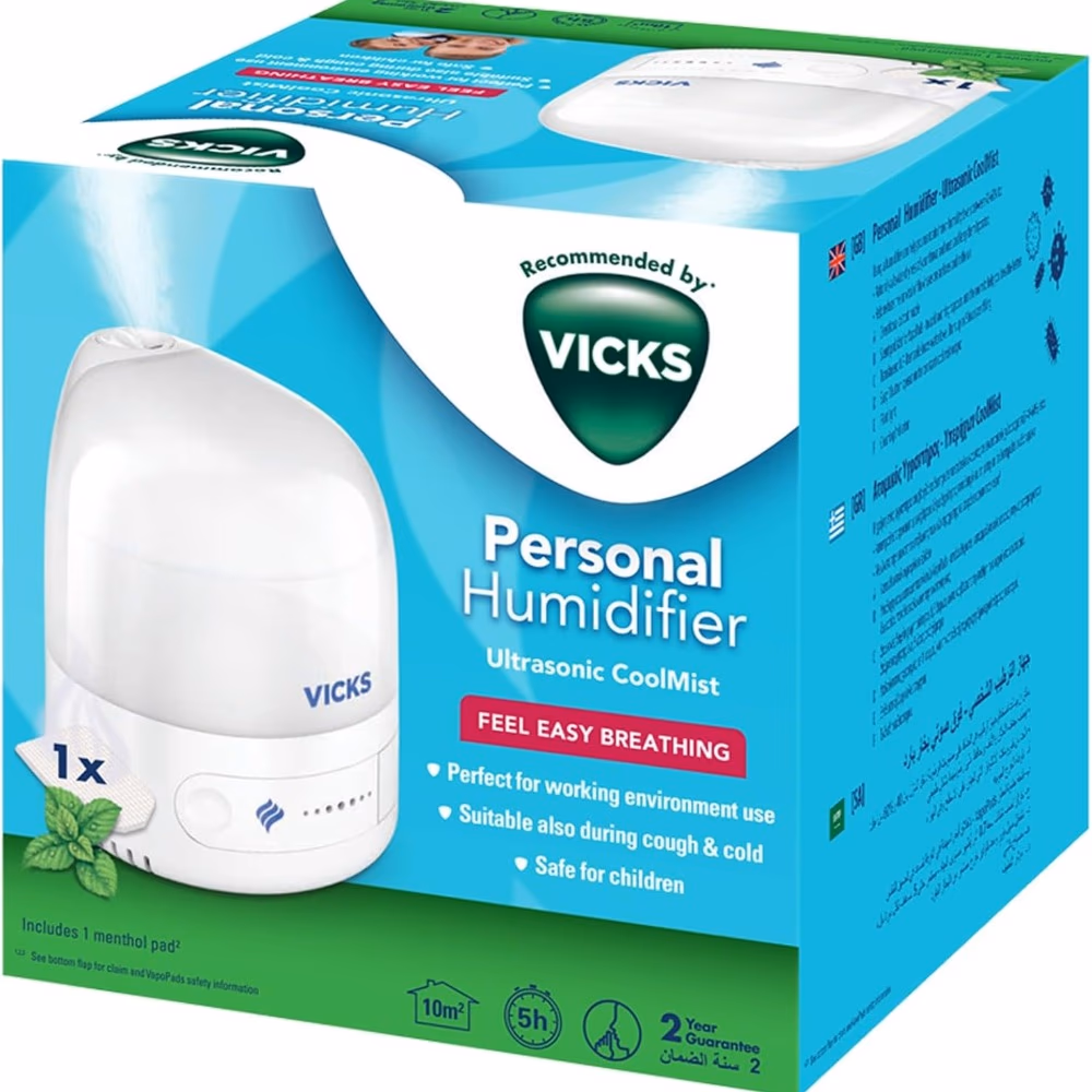 Vicks Personal Humidifier Ultrasonic CoolMist