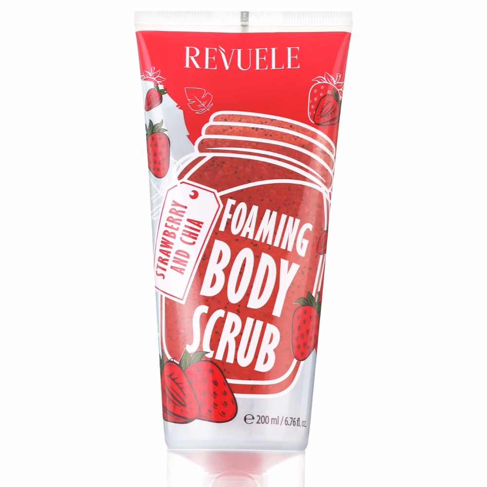 Revuele Foaming Body Scrub Strawberry and Chia 200Ml 1