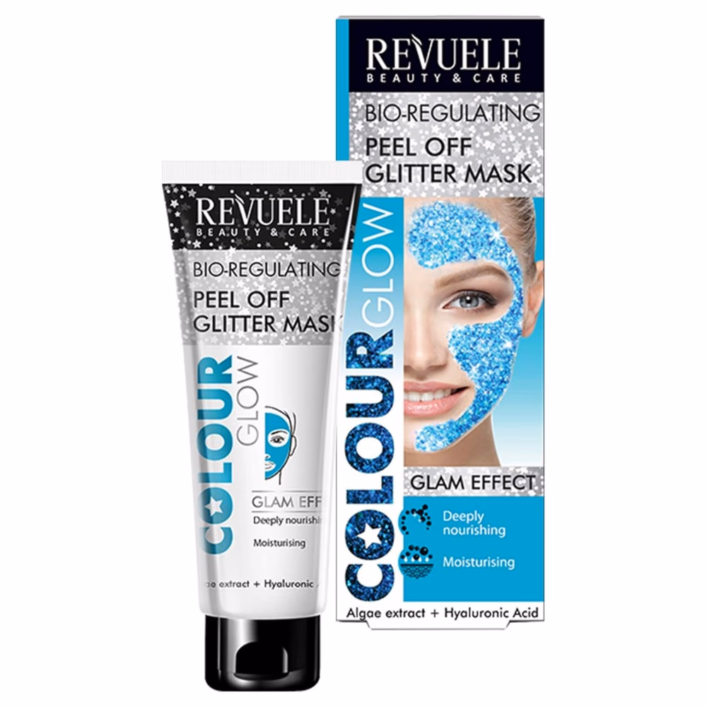 Revuele Peel Off Glitter Mask  Algae extracts + Hyaluronic Acid 80Ml 1