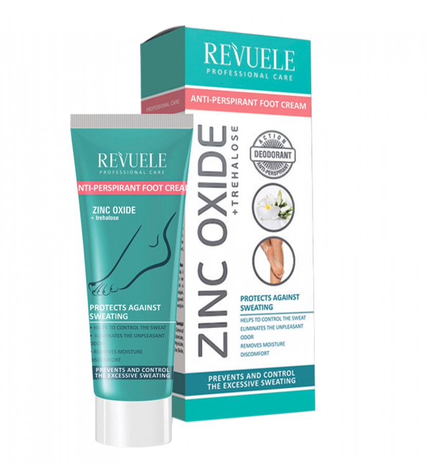 Revuele Zinc Oxide Anti Perspirant Foot Cream 80Ml 1