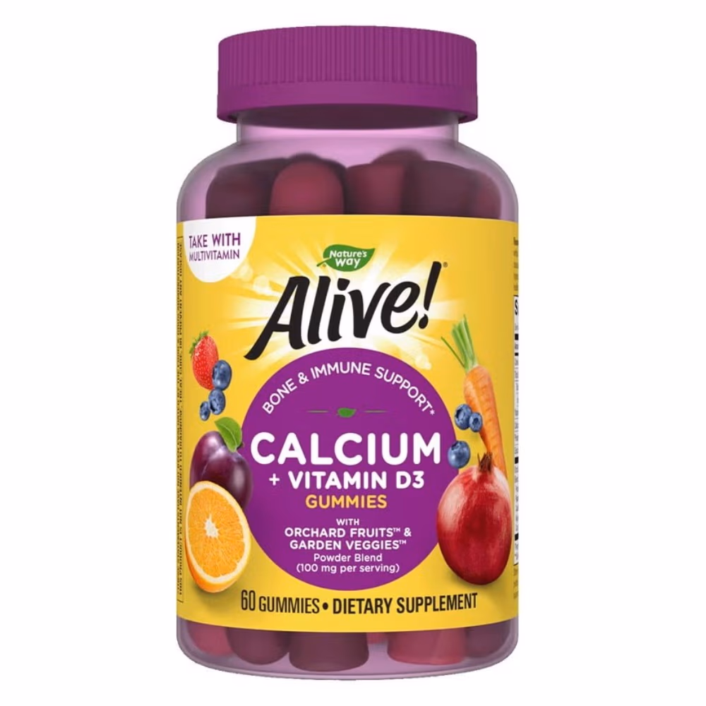 Nature’s Way Alive Calcium + Vitamin D3 60 Gummies