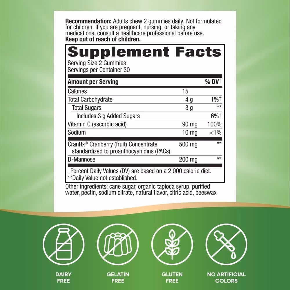 Nature’s Way Alive CranRx 60 Gummies 2