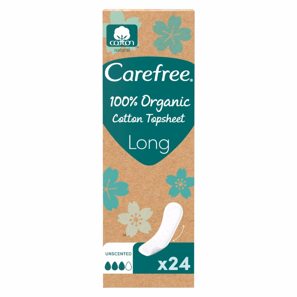 Carefree Organic Cotton Long Liners 24s 