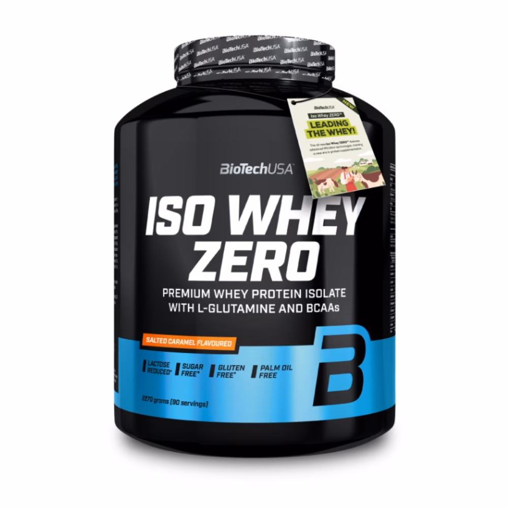 BioTechUSA Iso Whey Zero Salted Caramel 2270g: Lactose-Free Whey Protein Isolate 1