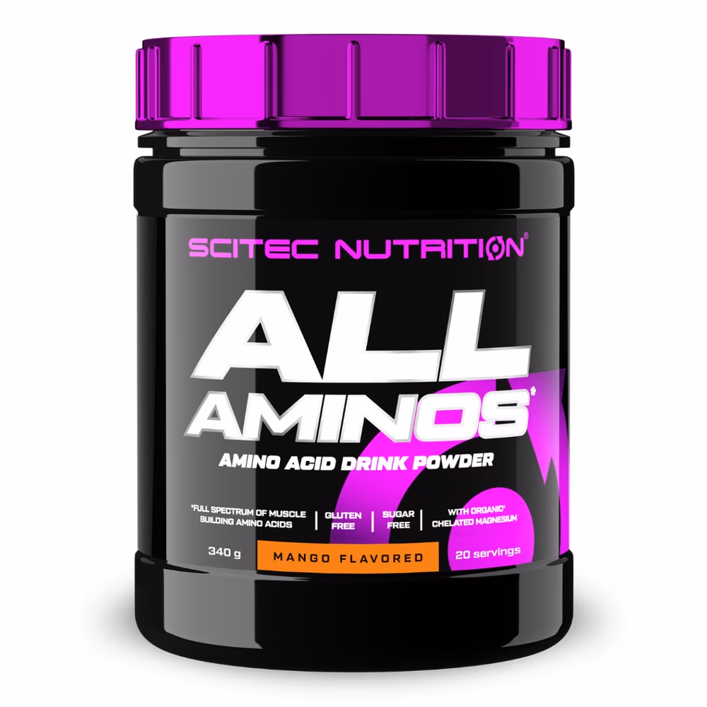 Scitec Nutrition All Amino Powder – Mango – 340g | Complete Amino Acid Formula for Muscle Recovery & Performance 1