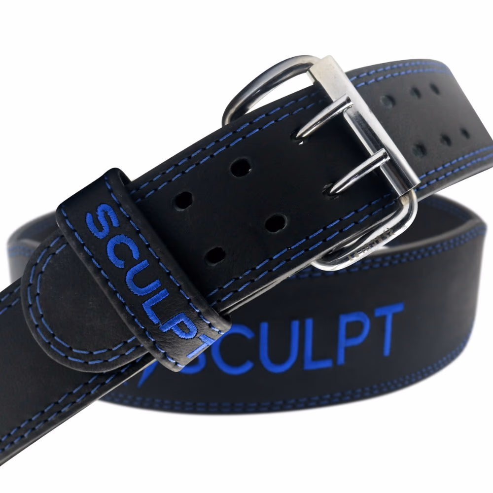 Sculpt Leather Belt Blue XXL 3