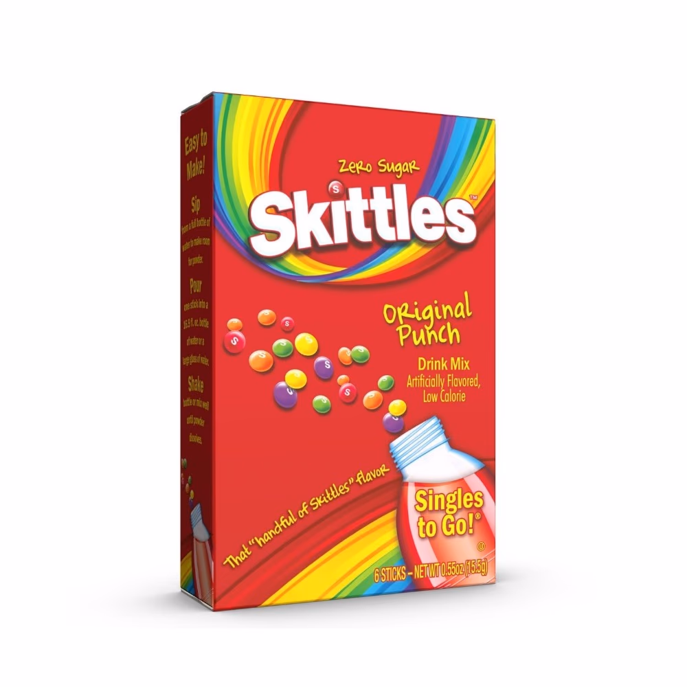 Skittles Singles To Go Original Sticks 6 Sachets