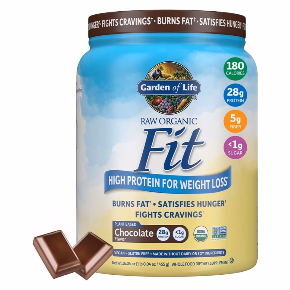 Garden of Life Raw Organic Fit Vegan Protein Powder Chocolate 455g 1