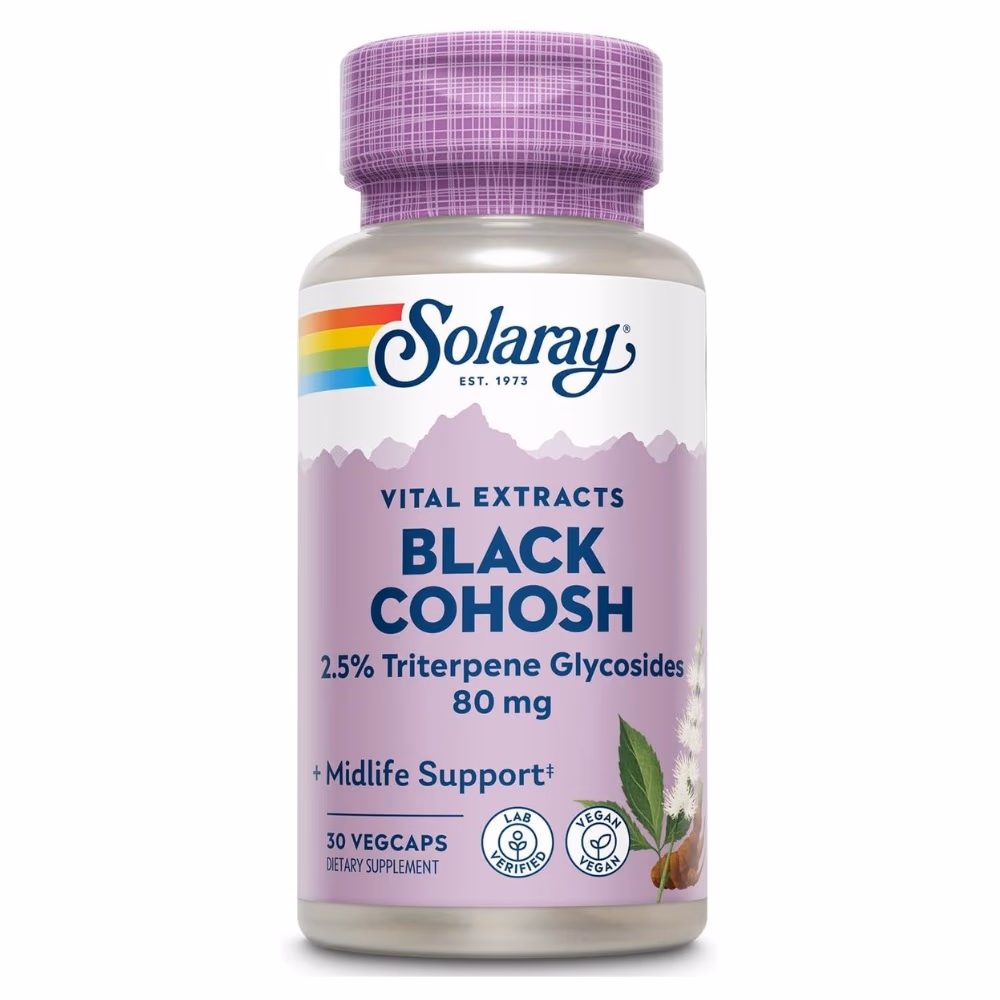 Solaray Black Cohosh 80mg 30 Veg Capsules 1