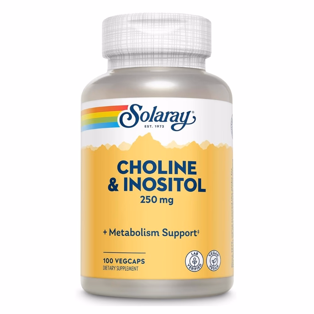 Solaray Choline Inositol 250mg 100 Veg Capsules 1
