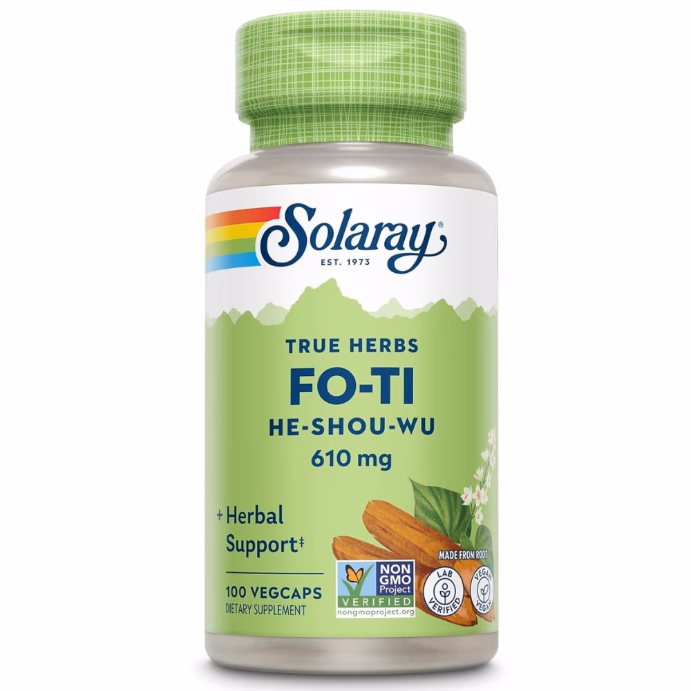 Solaray Fo-Ti He-Shou-Wu 610mg 100 Veg Caps 1