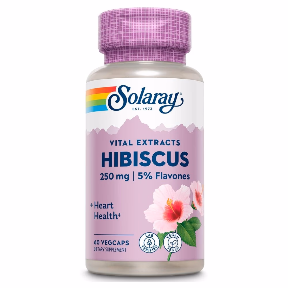 Solaray Hibiscus 250mg 60 Veg Caps