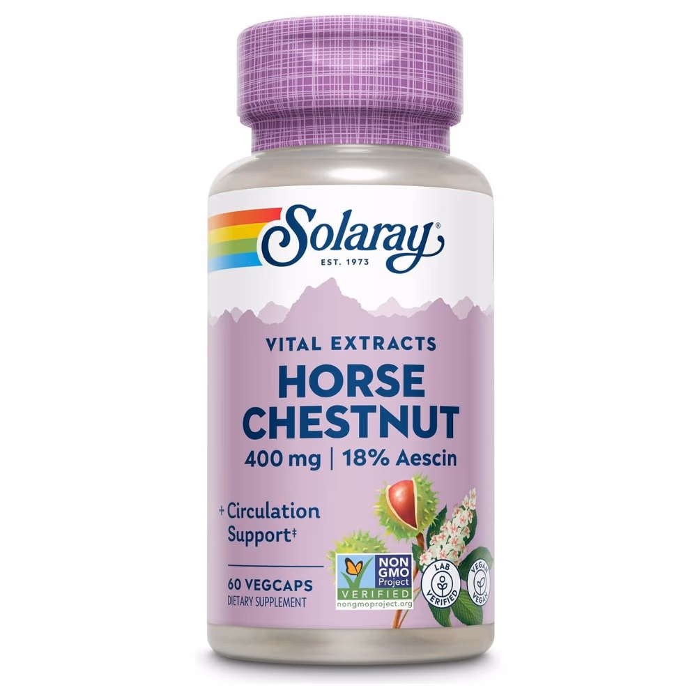 Solaray Horse Chestnut 400mg 60 Veg Caps 1