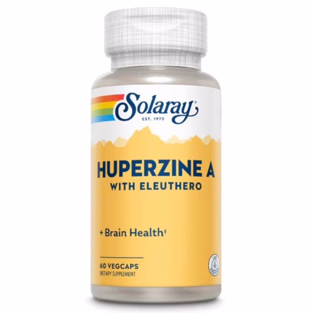 Solaray Huperzine A with Eleuthero 60 Veg Caps 1