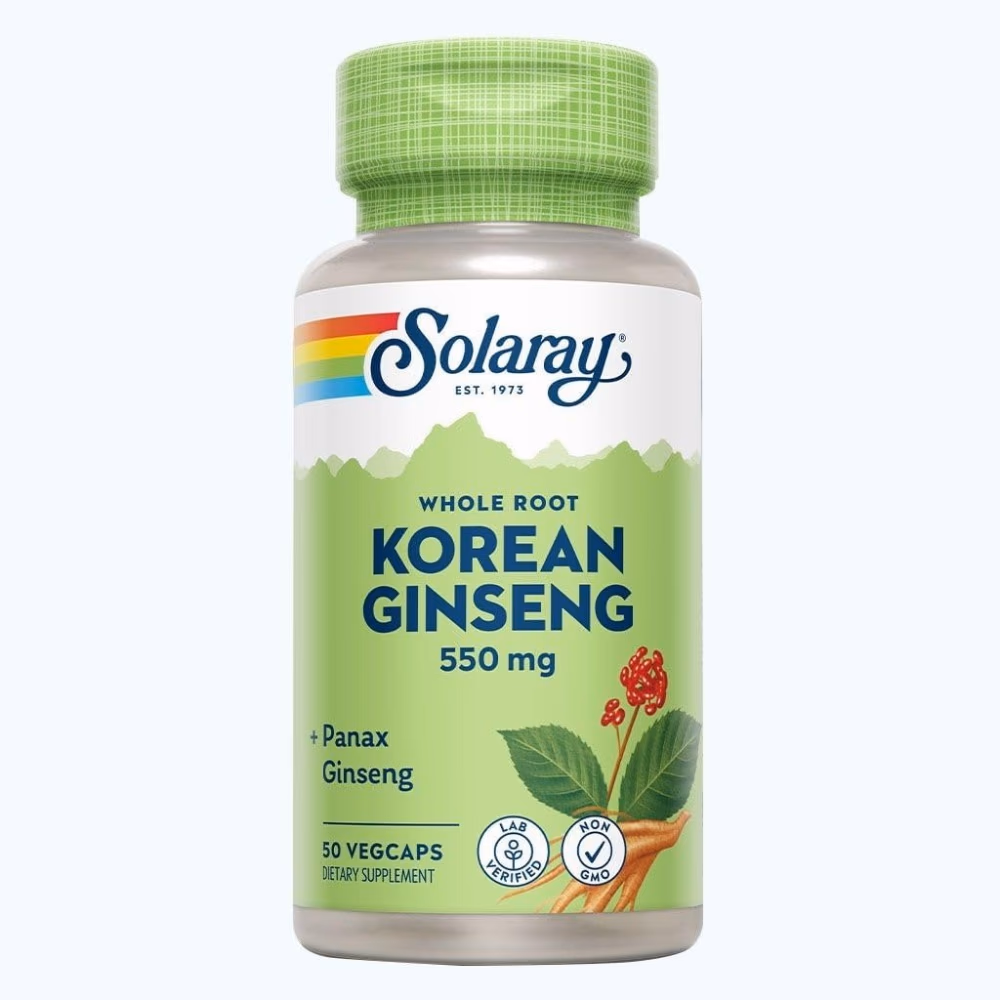 Solaray Korean Ginseng 550mg 50 Veg Caps 1