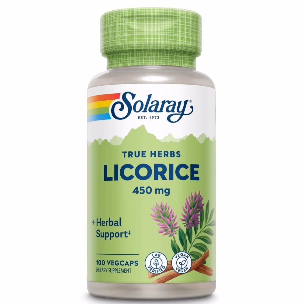 Solaray Licorice 450mg 100 Veg Caps
