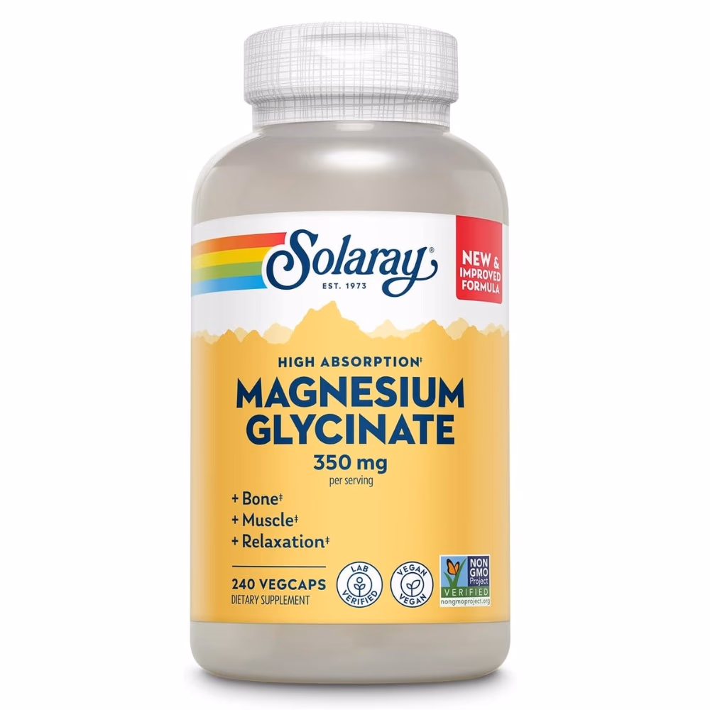 Solaray Magnesium Glycinate 350mg 240 Veg Caps