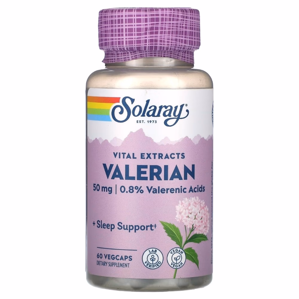 Solaray Valerian 50mg 60 Veg Caps