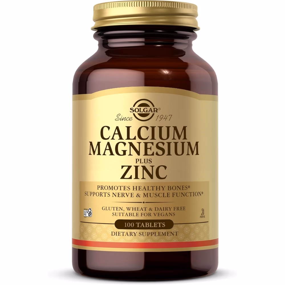 Solgar Calcium Magnesium Plus Zinc 100 Tabs 1