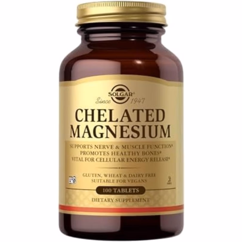 Solgar Chelated Magnesium 100 Tabs 1