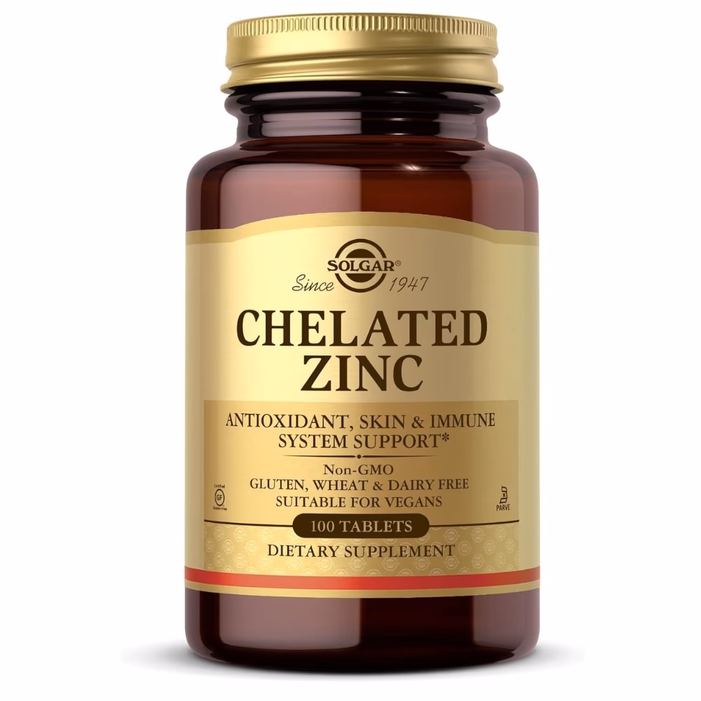 Solgar Chelated Zinc 100 Tabs 1