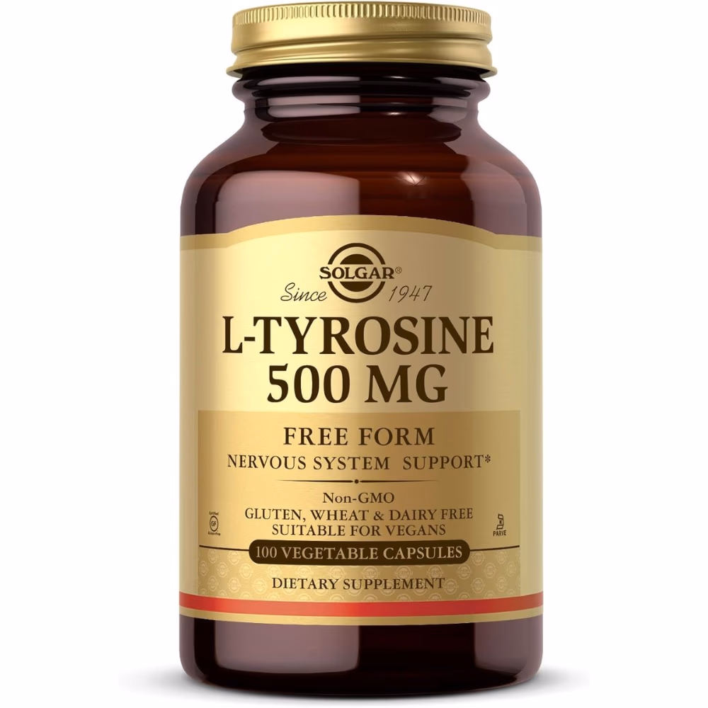 Solgar L-Tyrosine 500mg 100 Veg Capsules