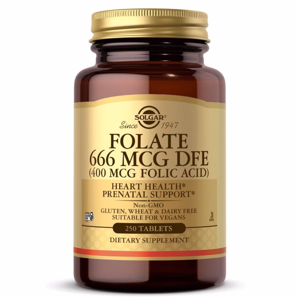 Solgar Folate 400mcg Tab 250 Tabs