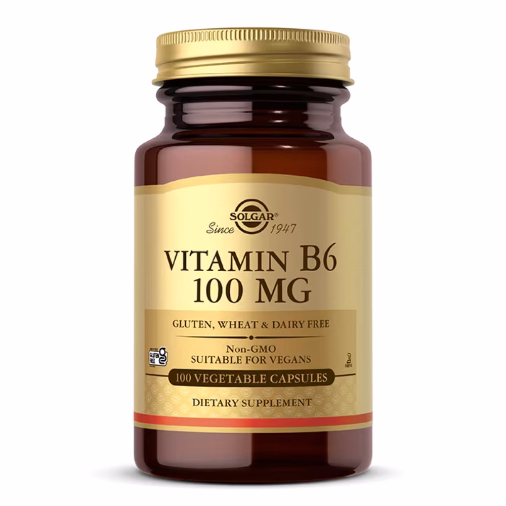 Solgar Vitamin B6 100mg 100 Veg Capsules